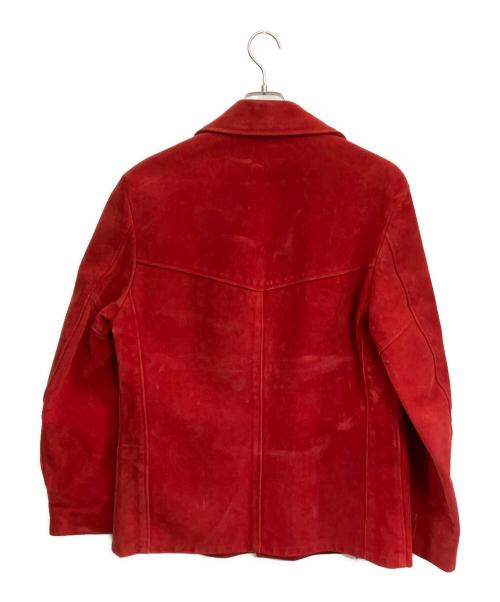 Schott（ショット）Schott (ショット) スウェードレザージャケット レッド サイズ:40の古着・服飾アイテム