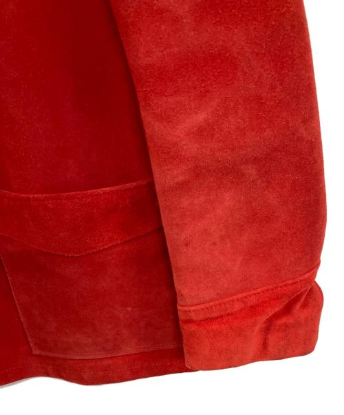 Schott（ショット）Schott (ショット) スウェードレザージャケット レッド サイズ:40の古着・服飾アイテム