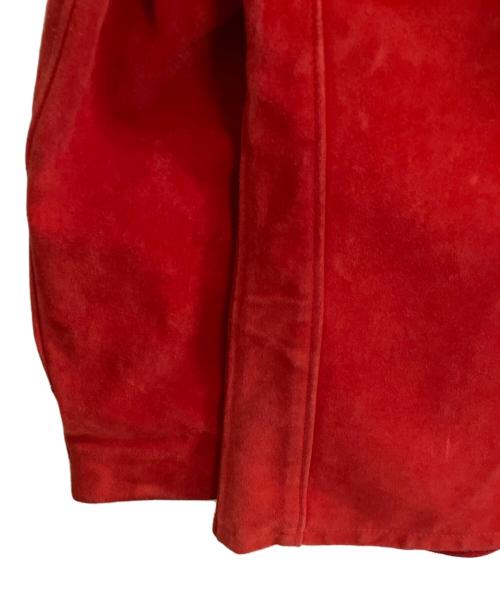 Schott（ショット）Schott (ショット) スウェードレザージャケット レッド サイズ:40の古着・服飾アイテム