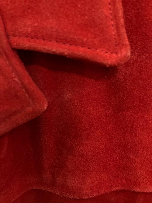 Schott（ショット）Schott (ショット) スウェードレザージャケット レッド サイズ:40の古着・服飾アイテム