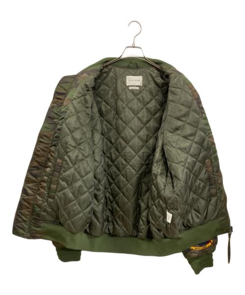 FIRST ROW（ファーストロウ）FIRST ROW (ファーストロウ) FIRST ROW ACT TODAY MULTI PATCHES MA-1 JACKET オリーブ サイズ:X LARGEの古着・服飾アイテム