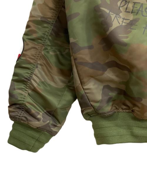 FIRST ROW（ファーストロウ）FIRST ROW (ファーストロウ) FIRST ROW ACT TODAY MULTI PATCHES MA-1 JACKET オリーブ サイズ:X LARGEの古着・服飾アイテム