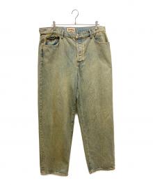 stussy（ステューシー）の古着「ワイドデニムパンツ」｜ブルー