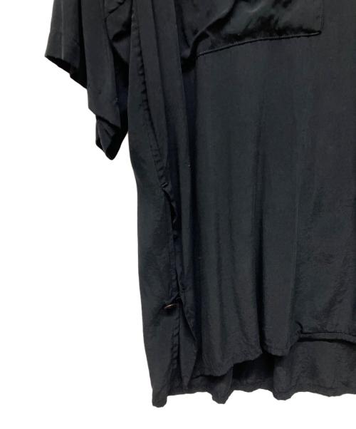 YOKE（ヨーク）YOKE (ヨーク) オープンカラーシャツ ブラック サイズ:2の古着・服飾アイテム