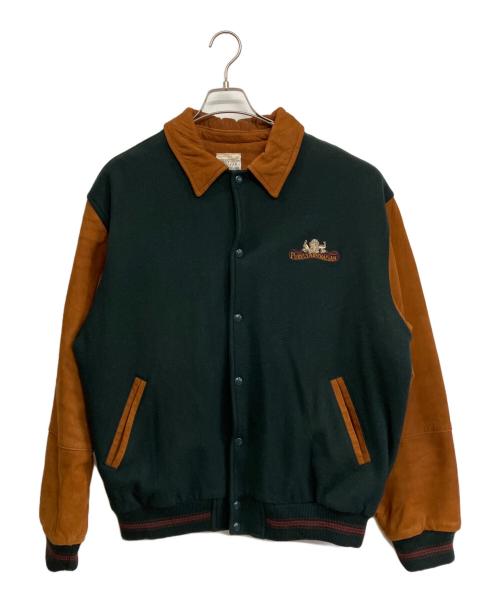 Purely Australian clothing co（ピュアリーオーストラリアン）Purely Australian clothing co (ピュアリーオーストラリアン) スタジャン ブラウン×ブラック サイズ:Lの古着・服飾アイテム
