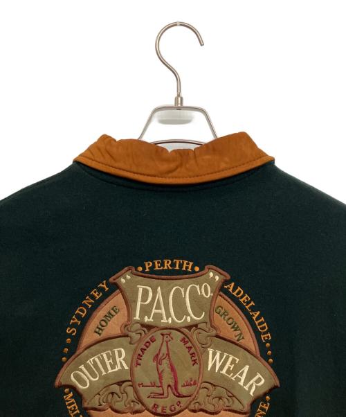Purely Australian clothing co（ピュアリーオーストラリアン）Purely Australian clothing co (ピュアリーオーストラリアン) スタジャン ブラウン×ブラック サイズ:Lの古着・服飾アイテム