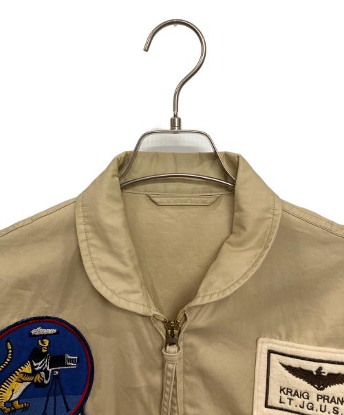 THE REAL McCOY'S（ザ・リアルマッコイズ）THE REAL McCOY'S (ザ・リアルマッコイズ) サマーフライトジャケット ベージュ サイズ:38の古着・服飾アイテム