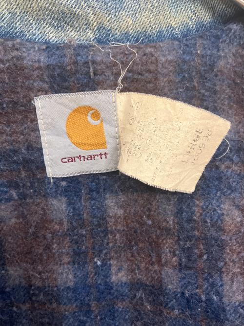 CarHartt（カーハート）CarHartt (カーハート) デニムジャケット インディゴ サイズ:LARGEの古着・服飾アイテム