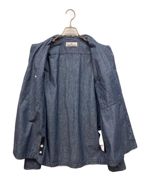 STONE ISLAND（ストーンアイランド）STONE ISLAND (ストーンアイランド) 長袖シャツ ブルー サイズ:Lの古着・服飾アイテム