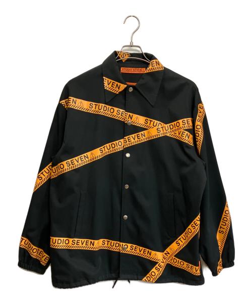 studio seven（スタジオセブン）STUDIO SEVEN (スタジオセブン) コーチジャケット ブラック サイズ:Lの古着・服飾アイテム