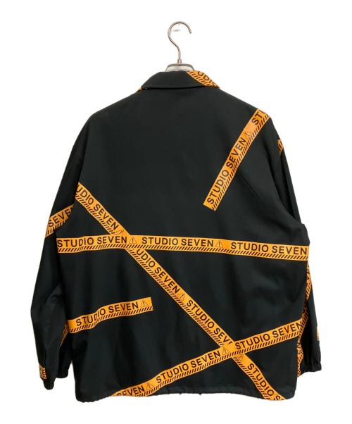studio seven（スタジオセブン）STUDIO SEVEN (スタジオセブン) コーチジャケット ブラック サイズ:Lの古着・服飾アイテム