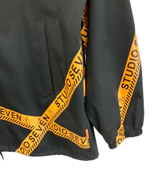 studio seven（スタジオセブン）STUDIO SEVEN (スタジオセブン) コーチジャケット ブラック サイズ:Lの古着・服飾アイテム