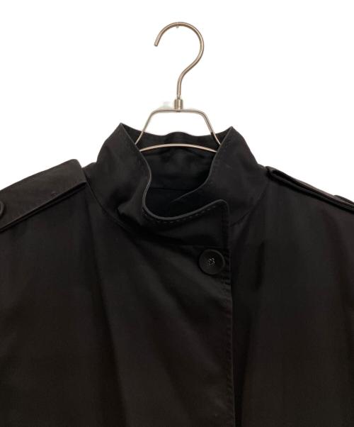 HIROKO KOSHINO（ヒロコ コシノ）HIROKO KOSHINO (ヒロコ コシノ) ステンカラーコート ブラック サイズ:40の古着・服飾アイテム