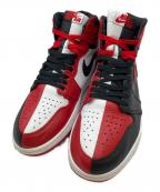 NIKEナイキ）の古着「ハイカットスニーカー」｜ブラック×レッド