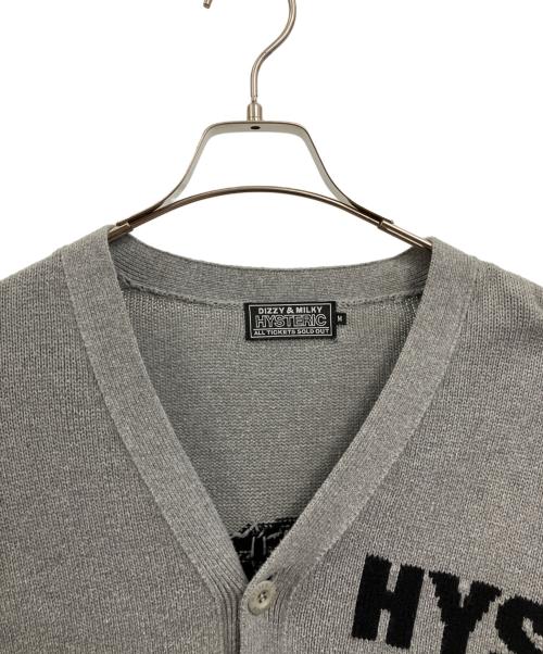Hysteric Glamour（ヒステリックグラマー）Hysteric Glamour (ヒステリックグラマー) ニットカーディガン グレー サイズ:Mの古着・服飾アイテム