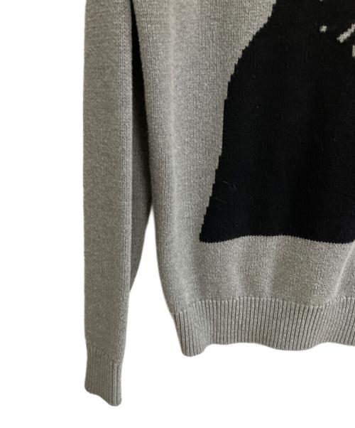 Hysteric Glamour（ヒステリックグラマー）Hysteric Glamour (ヒステリックグラマー) ニットカーディガン グレー サイズ:Mの古着・服飾アイテム