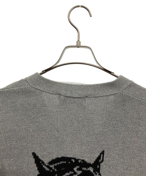 Hysteric Glamour（ヒステリックグラマー）Hysteric Glamour (ヒステリックグラマー) ニットカーディガン グレー サイズ:Mの古着・服飾アイテム