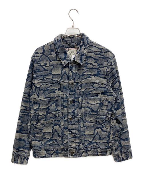 EVISU（エヴィス）EVISU (エヴィス) デニムジャケット インディゴ サイズ:Mの古着・服飾アイテム