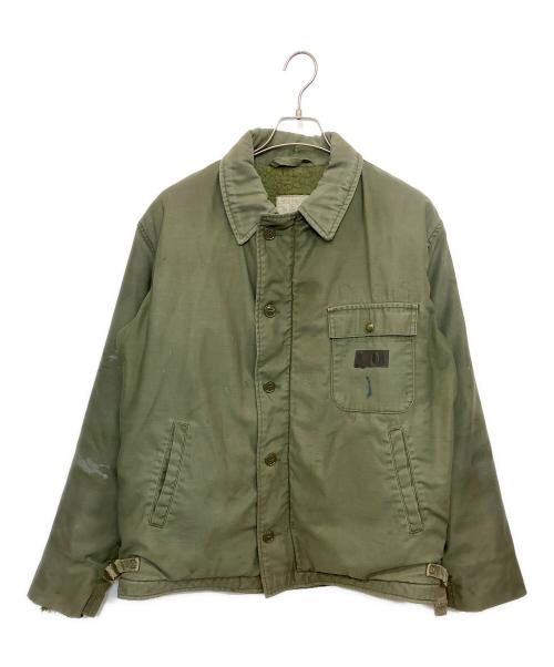 U'S NAVY（ユーエスネイビー）U'S NAVY (ユーエスネイビー) A-2デッキ ジャケット オリーブ サイズ:不明の古着・服飾アイテム