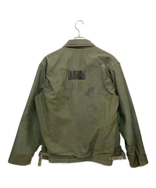 U'S NAVY（ユーエスネイビー）U'S NAVY (ユーエスネイビー) A-2デッキ ジャケット オリーブ サイズ:不明の古着・服飾アイテム