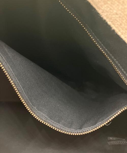Saint Laurent Paris（サンローランパリ）Saint Laurent Paris (サンローランパリ) リヴ・ゴーシュ　トートバッグ ベージュ×ブラウンの古着・服飾アイテム