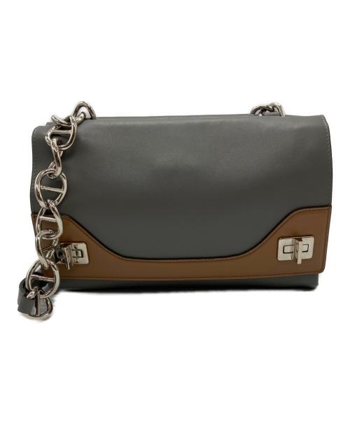 PRADA（プラダ）PRADA (プラダ) チェーンショルダーバッグ グレーの古着・服飾アイテム