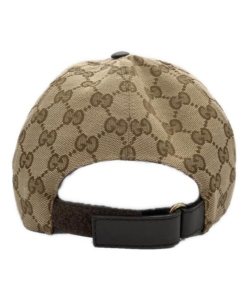 GUCCI（グッチ）GUCCI (グッチ) ベースボールキャップ ブラウン サイズ:Lの古着・服飾アイテム