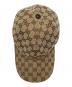 中古・古着 GUCCI (グッチ) ベースボールキャップ ブラウン サイズ:L：30000円