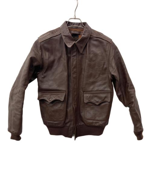J.A.DUBOW（デュボウ）J.A.DUBOW (デュボウ) A-2　フライトジャケット ブラウン サイズ:36の古着・服飾アイテム