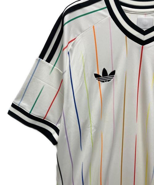 adidas（アディダス）adidas (アディダス) サッカーウェア(トップス) ホワイト サイズ:2XLの古着・服飾アイテム