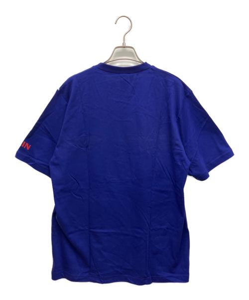 adidas（アディダス）adidas (アディダス) 半袖カットソー ブルー サイズ:Ｌの古着・服飾アイテム