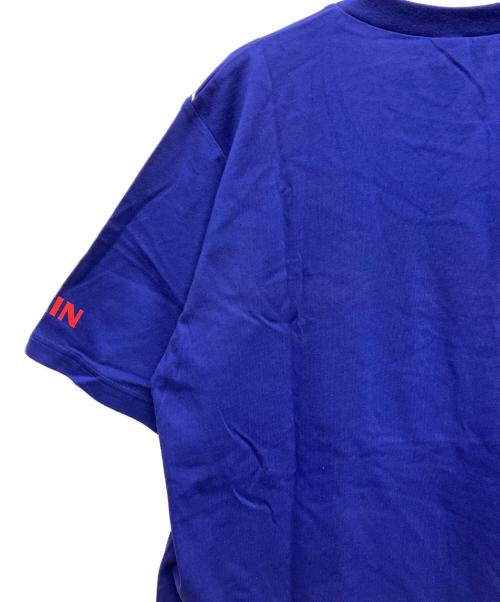 adidas（アディダス）adidas (アディダス) 半袖カットソー ブルー サイズ:Ｌの古着・服飾アイテム