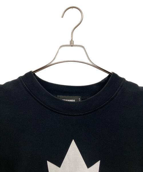 DSQUARED2（ディースクエアード）DSQUARED2 (ディースクエアード) スウェット ブラック サイズ:Mの古着・服飾アイテム
