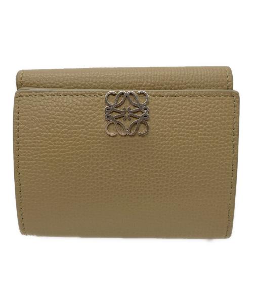 LOEWE（ロエベ）LOEWE (ロエベ) 3つ折り財布 ベージュの古着・服飾アイテム