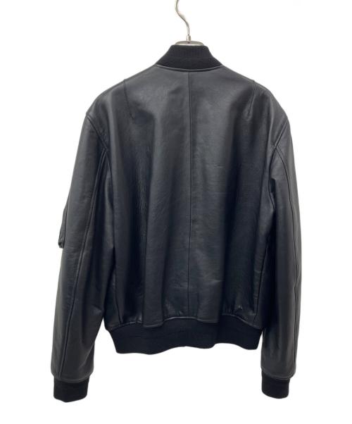 Saint Laurent Paris（サンローランパリ）Saint Laurent Paris (サンローランパリ) lambskin ma-1 bomber jacket ブラック サイズ:52の古着・服飾アイテム