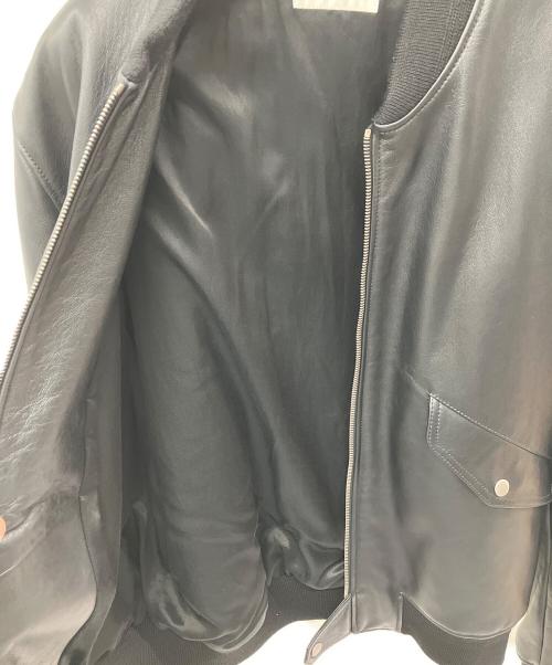 Saint Laurent Paris（サンローランパリ）Saint Laurent Paris (サンローランパリ) lambskin ma-1 bomber jacket ブラック サイズ:52の古着・服飾アイテム