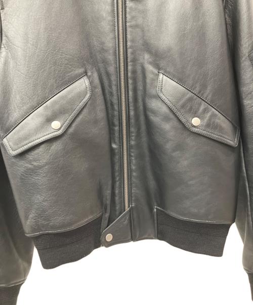 Saint Laurent Paris（サンローランパリ）Saint Laurent Paris (サンローランパリ) lambskin ma-1 bomber jacket ブラック サイズ:52の古着・服飾アイテム