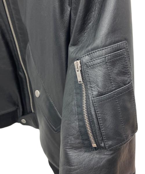 Saint Laurent Paris（サンローランパリ）Saint Laurent Paris (サンローランパリ) lambskin ma-1 bomber jacket ブラック サイズ:52の古着・服飾アイテム