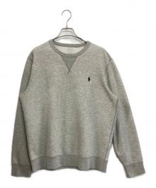 POLO RALPH LAUREN（ポロ・ラルフローレン）の古着「クルーネックスウェット」｜ライトグレー