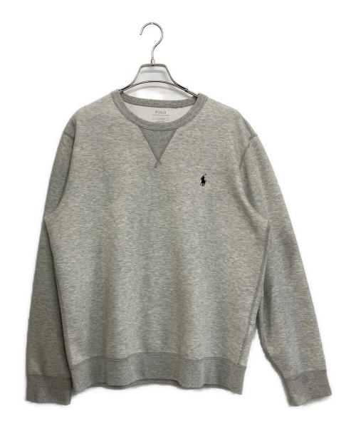 POLO RALPH LAUREN（ポロ・ラルフローレン）POLO RALPH LAUREN (ポロ・ラルフローレン) クルーネックスウェット ライトグレー サイズ:Lの古着・服飾アイテム