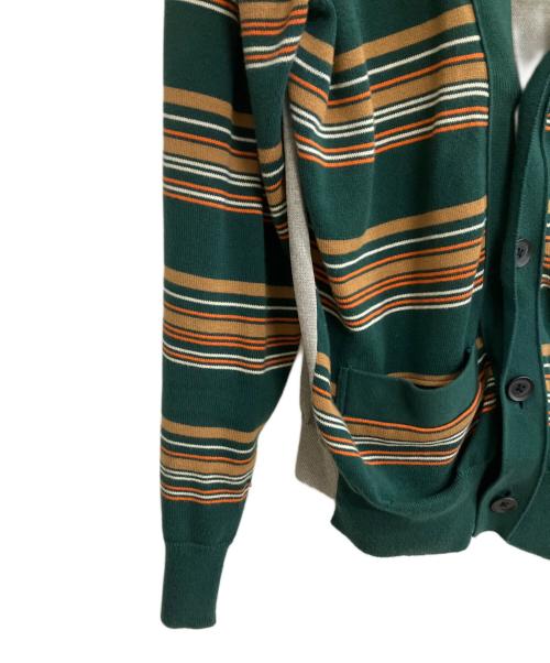 kolor/BEACON（カラービーコン）kolor/BEACON (カラービーコン) クレイジーパターン カーディガン グリーン×グレー サイズ:3の古着・服飾アイテム