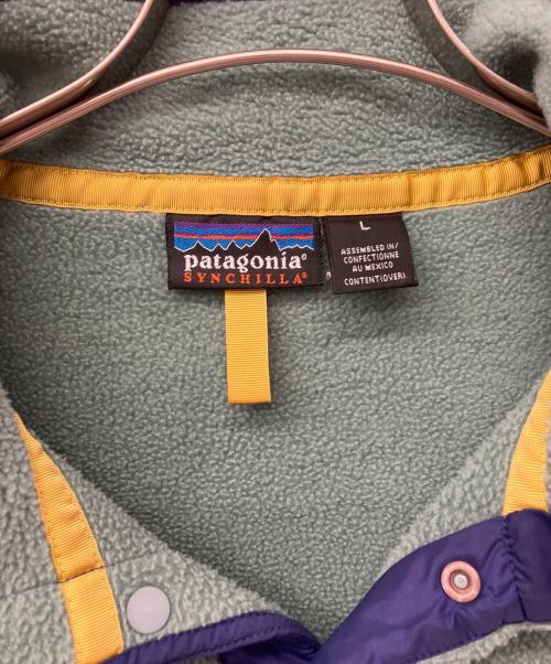 Patagonia（パタゴニア）Patagonia (パタゴニア) Synchilla Snap-T Pullover スカイブルー サイズ:Lの古着・服飾アイテム
