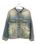 Maison Margiela（メゾンマルジェラ）の古着「ヴィンテージウォッシュノーカラージャケット」｜インディゴ
