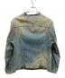 Maison Margiela (メゾンマルジェラ) ヴィンテージウォッシュノーカラージャケット インディゴ サイズ:48：58000円