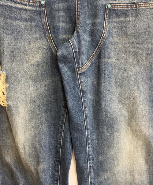 LOUIS VUITTON（ルイ ヴィトン）LOUIS VUITTON (ルイ ヴィトン) ダブルニーデニムパンツ インディゴ サイズ:30の古着・服飾アイテム