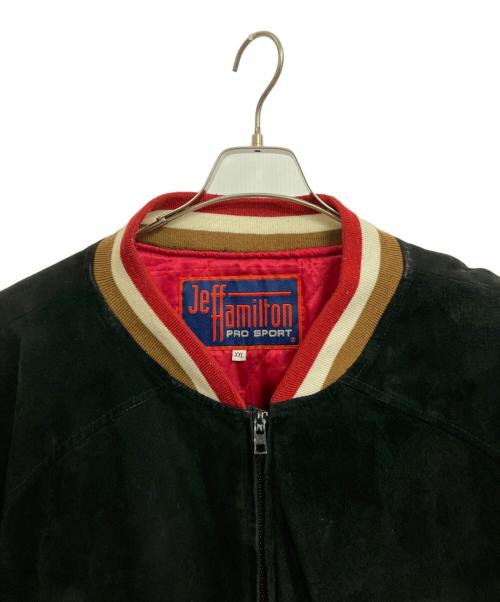 JEFF HAMILTON（ジェフハミルトン）JEFF HAMILTON (ジェフハミルトン) スタジャン ブラック×レッド サイズ:XXLの古着・服飾アイテム