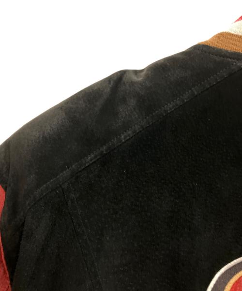JEFF HAMILTON（ジェフハミルトン）JEFF HAMILTON (ジェフハミルトン) スタジャン ブラック×レッド サイズ:XXLの古着・服飾アイテム