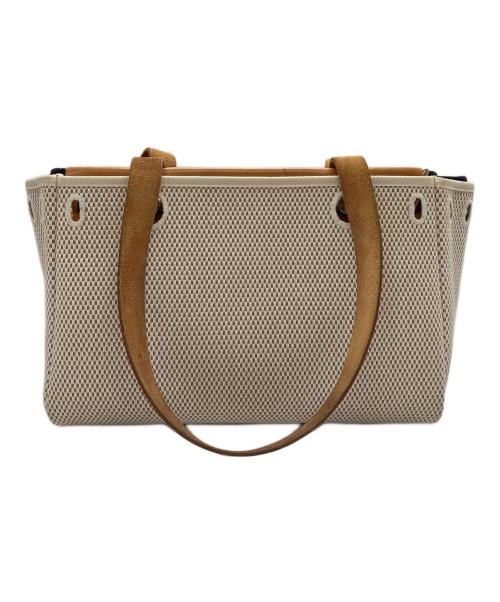 HERMES（エルメス）HERMES (エルメス) ハンドバッグ ブラック×ホワイトの古着・服飾アイテム
