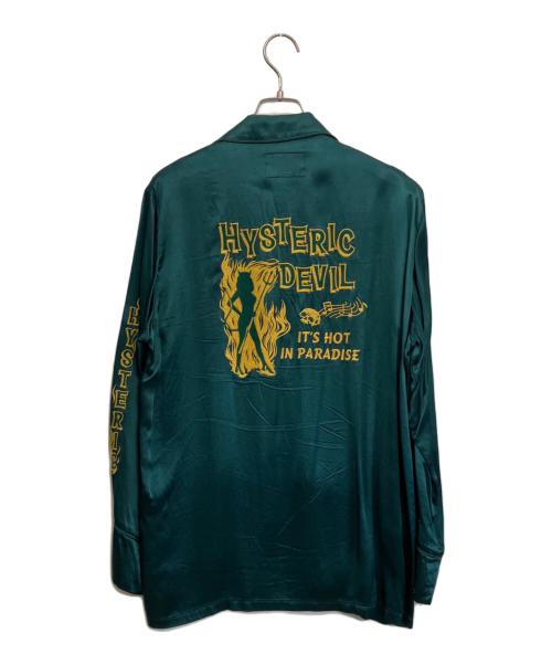 Hysteric Glamour（ヒステリックグラマー）Hysteric Glamour (ヒステリックグラマー) 長袖シャツ グリーン サイズ:Mediumの古着・服飾アイテム