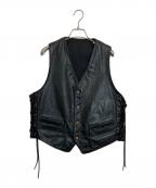 Langlitz Leathersラングリッツレザー）の古着「レザーベスト」｜ブラック